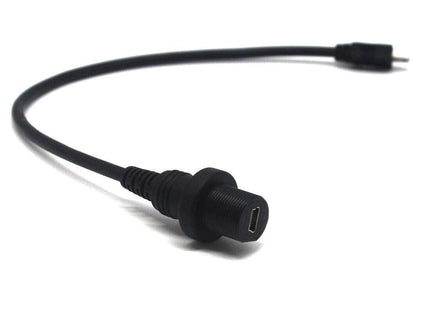 Mini Cable USB Male to Female Panel Mount 30cm Waterproof Dashboard