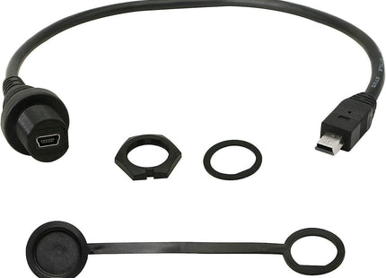 Mini Cable USB Male to Female Panel Mount 30cm Waterproof Dashboard