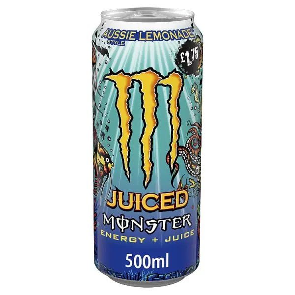 Monster Energy Drink Aussie Lemonade 500ml (Case of 12)
