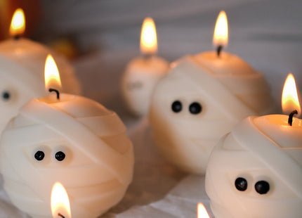 Mummy Ghost Candle Duo
