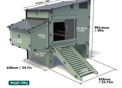 Nestera Aspen 6 Chicken coop for up to 5-6 Birds