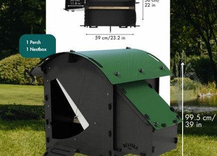 Nestera Small Lodge Chicken Coop for 2-3 Large Birds