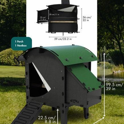 Nestera Small Lodge Chicken Coop for 2-3 Large Birds