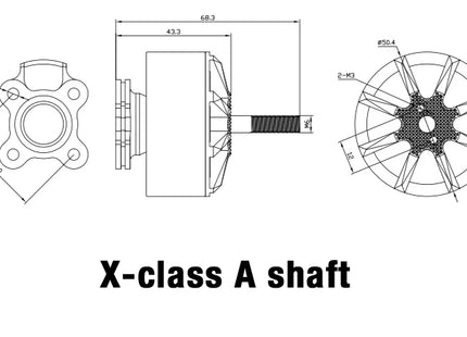 Xnova X-Class Lightning Cinelifter Motor (Shaft A)