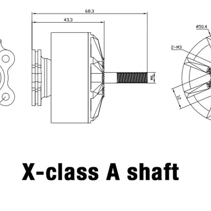 Xnova X-Class Lightning Cinelifter Motor (Shaft A)