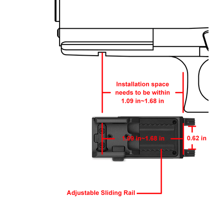 O Light PL-MINI 3 Valkyrie Rail Mounted Light