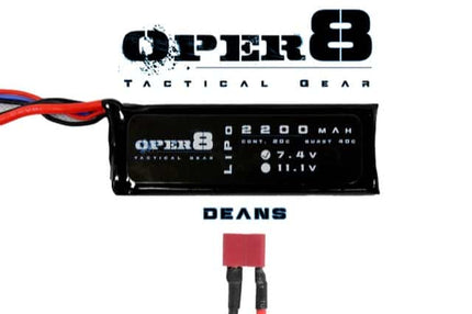 Oper8 7.4v Lipo Block 2200MAH Battery