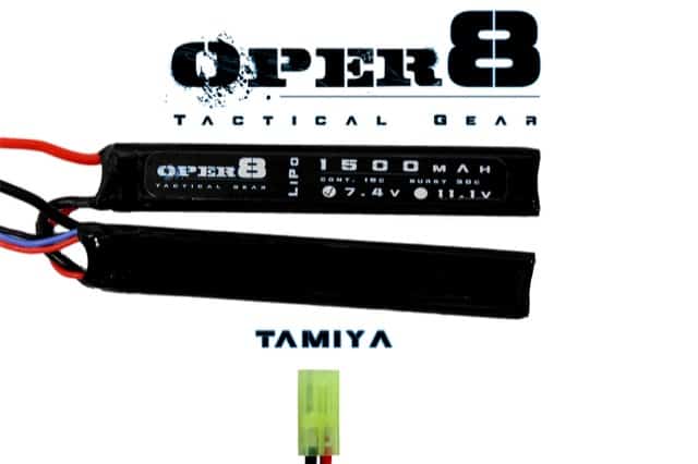 Oper8 7.4v Lipo Cranestock 1500MAH Battery