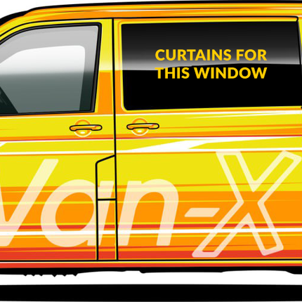 For Vauxhall Vivaro Window Curtains Eco-Line - Black