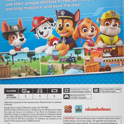 PAW Patrol: On a Roll! – Nintendo Switch