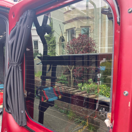 For Toyota PROACE Premium 1 x Barn door Window Curtain Van-X