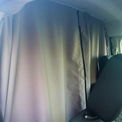 For Fiat Ducato / Ram ProMaster Cab Divider Curtain Kit with Rail Premium Quality - Van-X