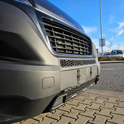For Peugeot Boxer Lower Bumper Honeycomb Grille - Matte Black | Van-X