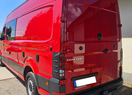 For VW Crafter Rear Light Guards Matte Black (2018-2025) | Tail Light Protectors | Van-X