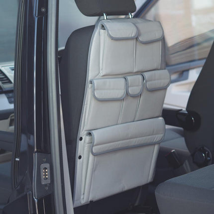 For VW T5 T5.1 Transporter Campervan Leatherette Back Seat Organiser – 2-Piece Bundle | Van-X
