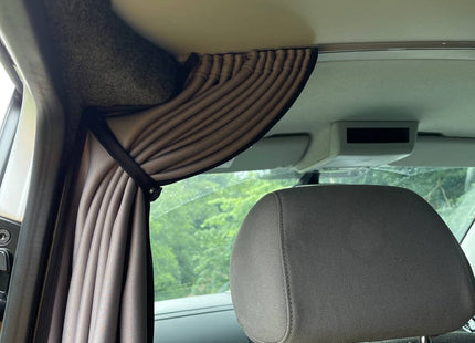 For Ford Freda Cab Divider Curtain Kit with Rail Premium Quality - Van-X