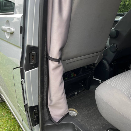 For Ford Freda Cab Divider Curtain Kit with Rail Premium Quality - Van-X