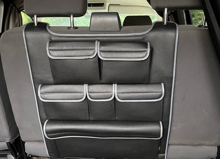 For Ford Transit Custom Double Back Seat Organiser – Premium Leatherette Storage | Van-X