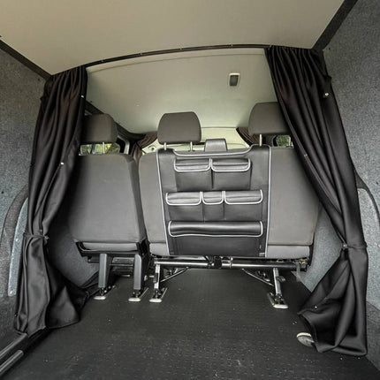 For VW T6,T6.1 Transporter Cab Divider Curtain Kit with Rail Premium Quality - Van-X