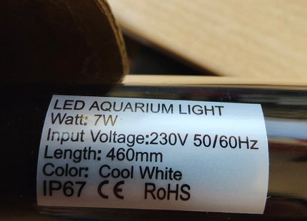 LED Aquarium Light 46cm Bright White IP67 Waterproof AquarLine