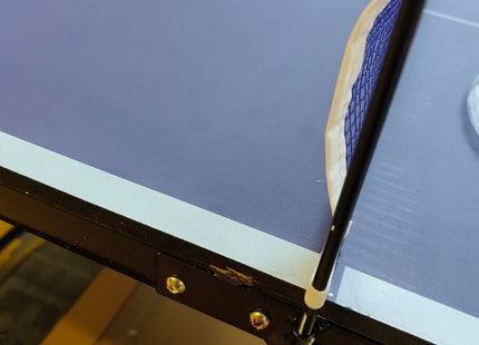 REXOUS Midsize Folding Ping Pong Table Game Set 2 Paddles 3 Balls, Net 30''x54''