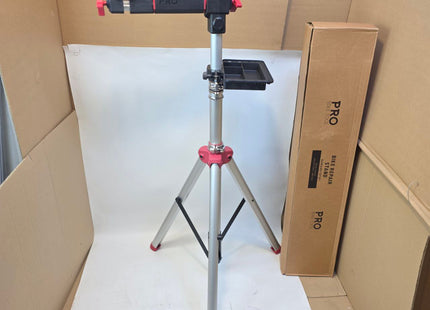 Bike Repair Stand Adjustable Metal Workstand Silver Red PRO BIKE TOOL