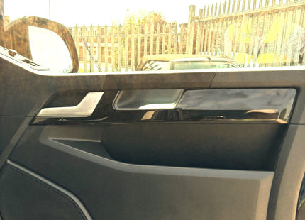 For VW T6 Transporter Comfort Door Card Trim - Gloss Black – Painted Interior Styling Upgrade, Ready to Fit | Van-X