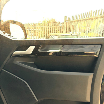 For VW T6 Transporter Comfort Door Card Trim - Gloss Black – Painted Interior Styling Upgrade, Ready to Fit | Van-X