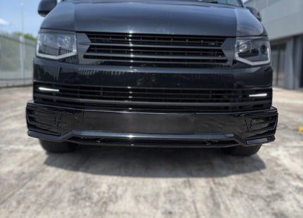For VW T6 Transporter Front Sportline Spoiler & Splitter Painted Ready to Fit – Front End Styling Upgrade | Van-X