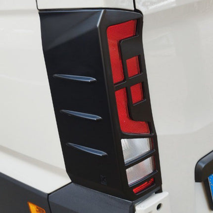 For Volkswagen Crafter Rear Light Guards -  Matte Black (2018 Onwards)