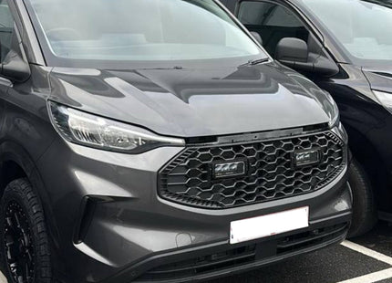 For Ford Transit Custom 2024+ Front Grille with Integrated LED Lights | Gloss Black Upgrade | Van-X
