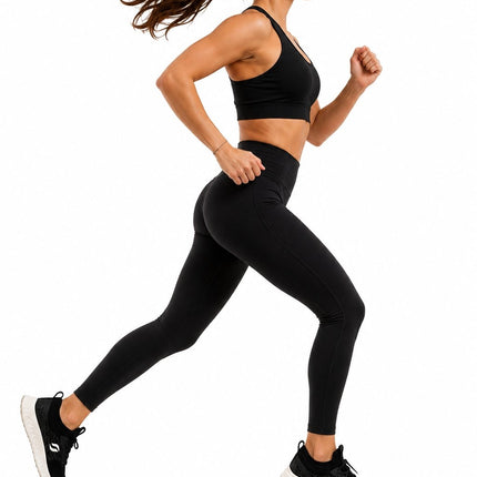 Womens Trainers Memory Foam Comfy Walking Fitness Gym Black White STQ Sneakers