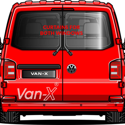 For Peugeot Expert Premium Window Curtains - Black/Blue - CREATE YOUR OWN BUNDLE! | Van-X