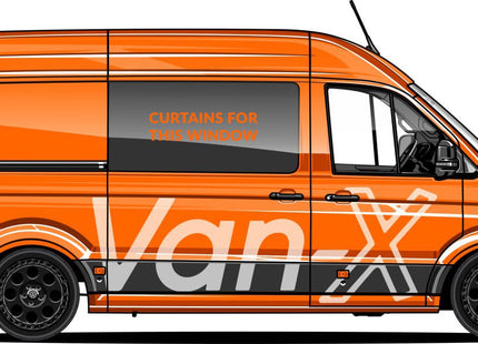 For VW Crafter Blackout Camper Curtains Black/Grey - Create Your Own Bundle | Van-X