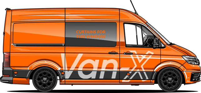 For Peugeot Boxer Premium Window Curtain - Black/Black - Custom Bundle Option | Van-X
