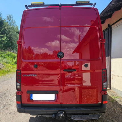 For Volkswagen Crafter Rear Light Guards -  Matte Black (2018 Onwards)