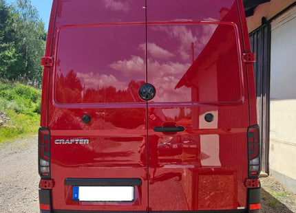 For MAN TGE Rear Light Guards Matte Black (2018-2025) | Tail Light Protectors | Van-X