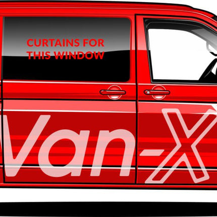 For Fiat Scudo Premium Window Curtains - Black/Black - CREATE YOUR OWN BUNDLE! | Van-X