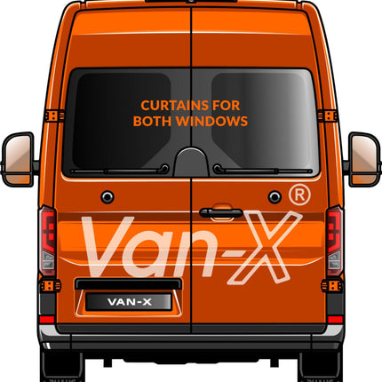 For Mercedes Sprinter Premium Window Curtains - Black/Grey - CREATE YOUR OWN BUNDLE! Van-X