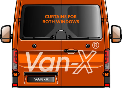 For VW Crafter Blackout Camper Curtains Black/Grey - Create Your Own Bundle | Van-X