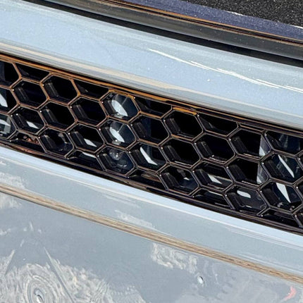 For Peugeot Boxer Bumper Honeycomb without Parking Sensors - Gloss Black | Van-X