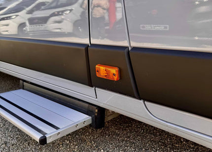 For Fiat Ducato Side Signal Marker Light Cover Guard - Textured Black | Van-X