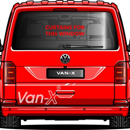 For New Vauxhall Vivaro Premuim Window Curtains - Black/Burgundy - CREATE YOUR OWN BUNDLE! Van-X