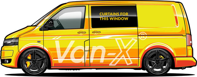 For VW T5 Transporter Van Conversion Premium Curtains - Black/Burgundy - CREATE YOUR OWN BUNDLE! Van-X