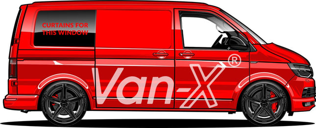 For VW Caddy Van Conversion Premium Window Curtains - Black/Blue - CREATE YOUR OWN BUNDLE! Van-X