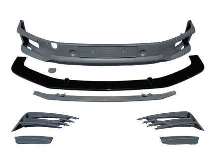 For VW T6 Transporter Front Sportline Spoiler & Splitter Painted Ready to Fit – Front End Styling Upgrade | Van-X