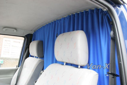 For VW T5 Transporter Cab Divider Curtain Kit with Rail Premium Quality - Van-X