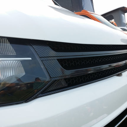 For VW T5.1 Dark Carbon Badgeless Grille *Clearance* [B Grade] | Van-X