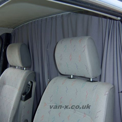 For Fiat Ducato / Ram ProMaster Cab Divider Curtain Kit with Rail Premium Quality - Van-X