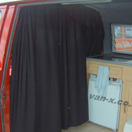 For VW T3 Transporter Cab Divider Curtain Kit with Rail Premium Quality - Van-X